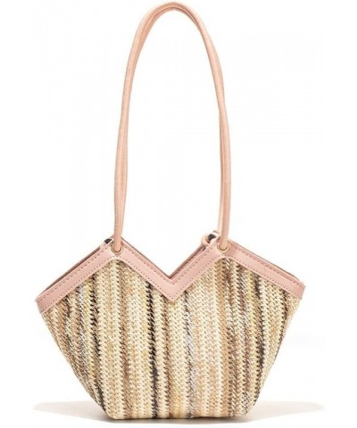 Fashion Straw Tote Bag for Women Girls, Shoulder Handbag Hobo Bag Handwoven Rattan Bag Top-handle Summer Beach Bags Brown $11...