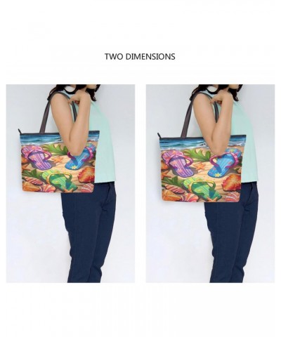 Women Tote Bags Beach Summer Top Handle Satchel Handbags Shoulder Bag for Shopping 20848529 $9.45 Satchels