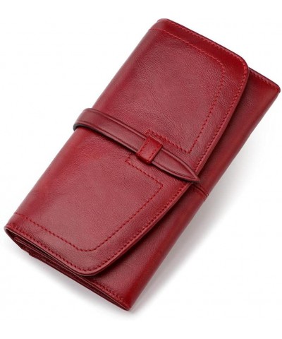 Women's Genuine Leather Wallet Women Fashion Long Purse Wallet with Multiple Large Capacity and Genuine Leather Ladies Purse ...