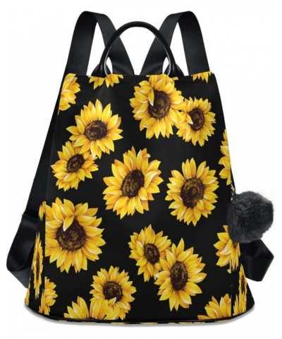 Hummingbird Backpack Purse for Women Anti-theft,Women's Fashion Backpack Handbags Travel Bag Sunflower $17.22 Backpacks