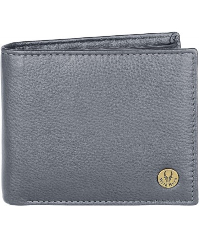 RFID Protected Genuine Leather Wallet for Men Grey $17.41 Wallets