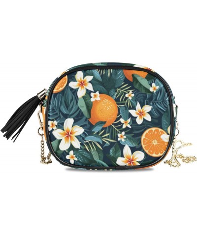 Crossbody Purse Small Crossbody Bags Shoulder Handbags Orange Fruit for Women $10.50 Shoulder Bags