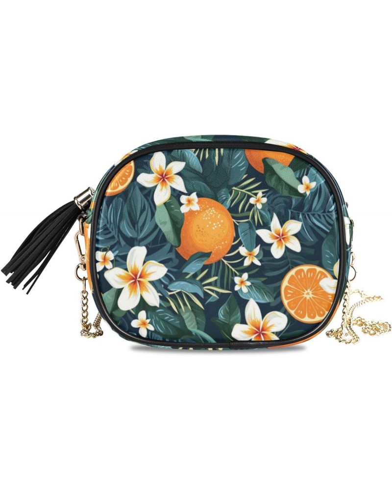 Crossbody Purse Small Crossbody Bags Shoulder Handbags Orange Fruit for Women $10.50 Shoulder Bags