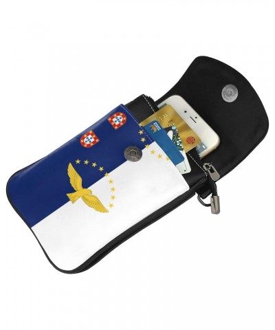 Flag Of The Azores Crossbody Bags For Women Mini Phone Purse Shoulder Handbags Card Holder Wallet $12.47 Crossbody Bags