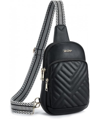 LYANYAN Large Sling Bag Crossbody Bags for Women Fanny Packs Cross Body with Adjustable Strap Black 2-black $20.39 Totes