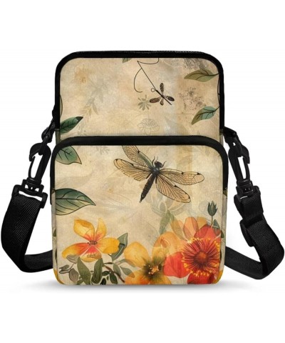 Universal Sling Crosbody Bags for Women Men Teens Over 5 Vintage Dragonfly $13.56 Crossbody Bags