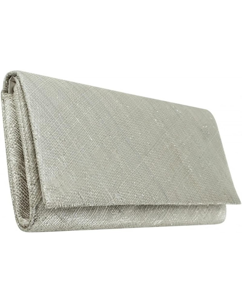 Millinery Sinamay Clutch Bag in Primrose, size: One Size Pearl-silver $20.50 Clutches