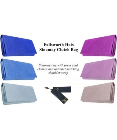 Millinery Sinamay Clutch Bag in Primrose, size: One Size Pearl-silver $20.50 Clutches