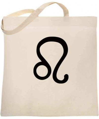 Leo Zodiac Astrology Symbol Horoscope Natural 15x15 inches Large Canvas Tote Bag Women $8.79 Totes