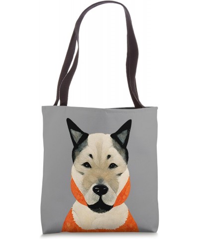 Akita Pet Dog Artistic Colorful Collage Style Tote Bag $11.52 Totes