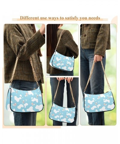 Cute Cartoon Cow Milk Shoulder Bags for Women, Mini Purse Small Shoulder Purses for Women Handbags Clutch Purse Trendy Purses...