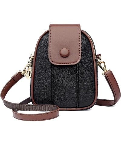 Women Crossbody Phone Bag Mini Crossbody Purse Cell Phone Shoulder Bag Mini Wallet Black $13.19 Crossbody Bags