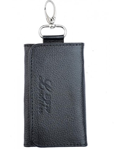 Mens Genuine Leather Car Key Wallet (Black) Black $9.17 Wallets