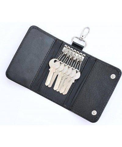 Mens Genuine Leather Car Key Wallet (Black) Black $9.17 Wallets