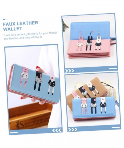 3pcs Long Women's Wallet Pu Wallets for Women Cash Kids Gifts Credit Holder Mini Wallet Kids Purse Leather Coin Purse Mini Cl...