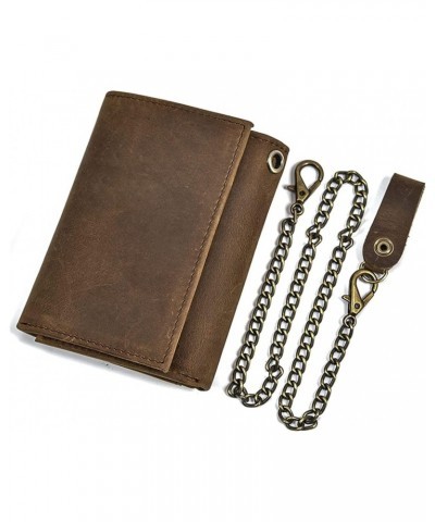 VintageLeather Wallet Casual Short Wallet Trifold Purse Coin Pouch with 9 Credit Card Holder $53.86 Wallets