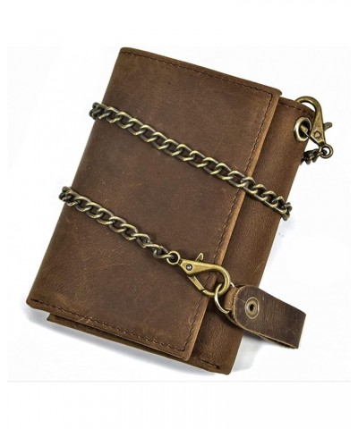 VintageLeather Wallet Casual Short Wallet Trifold Purse Coin Pouch with 9 Credit Card Holder $53.86 Wallets