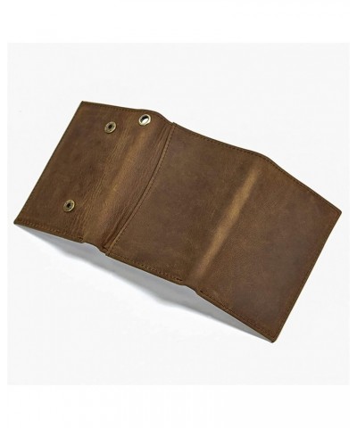 VintageLeather Wallet Casual Short Wallet Trifold Purse Coin Pouch with 9 Credit Card Holder $53.86 Wallets