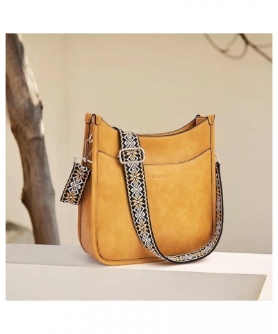 Women's Shoulder Handbags Fashion Vegan Leather Crossbody Bag Shoulder Purse For Ladies with 2PCS Adjustable Strap Ca13-lemon...