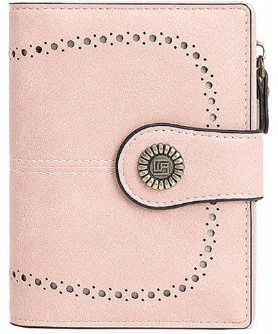 Womens Wallet Bifold Credit Card Holder RFID Blocking with Zipper Coin Pocket PU Leather Purse (Red) Pink $18.58 Totes