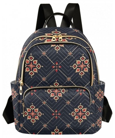 Small Backpack Purse for Women, Ethnic Flowers1 Travel Bag Casual Daypack Shoulder Bag Small $19.79 Backpacks