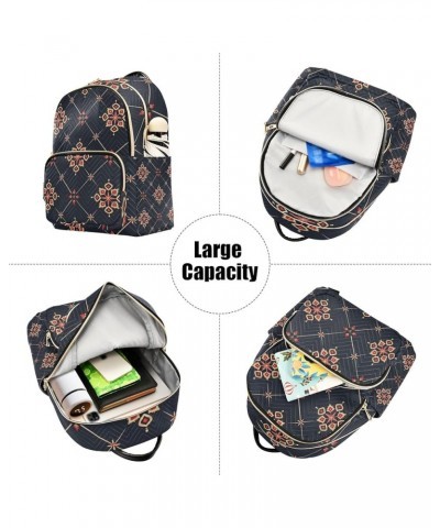 Small Backpack Purse for Women, Ethnic Flowers1 Travel Bag Casual Daypack Shoulder Bag Small $19.79 Backpacks