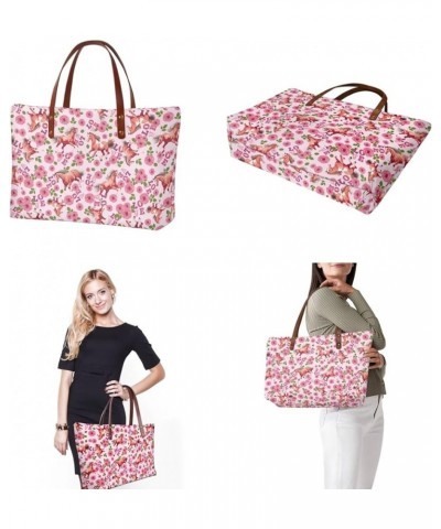 Purse and Wallet Set, Large Tote and Wallet Set for Women, Lightweight Purses Set Horse Love Rose Print-pink $25.47 Totes