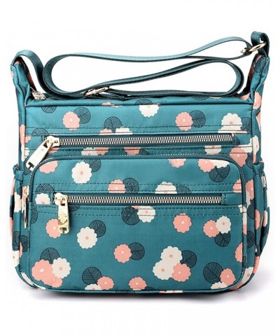 Crossbody Bags for Women Nylon Floral Shoulder Bag Messenger Bags Multi-Pocket Purses and Handbags Pocketbook (YH) Sh $27.77 ...