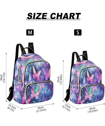 Fashion Backpack Mini Backpack Purse Casual Daily Backpack Pink Yellow Butterfly for Travel for College Work Small $19.37 Bac...