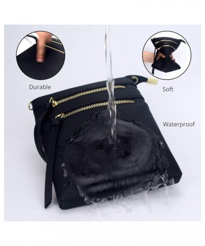 Women's Small Crossbody Purse Multi-Pocket Lightweight Crossover Travel Bag Over The Shoulder with Extra Long Strap Black $11...