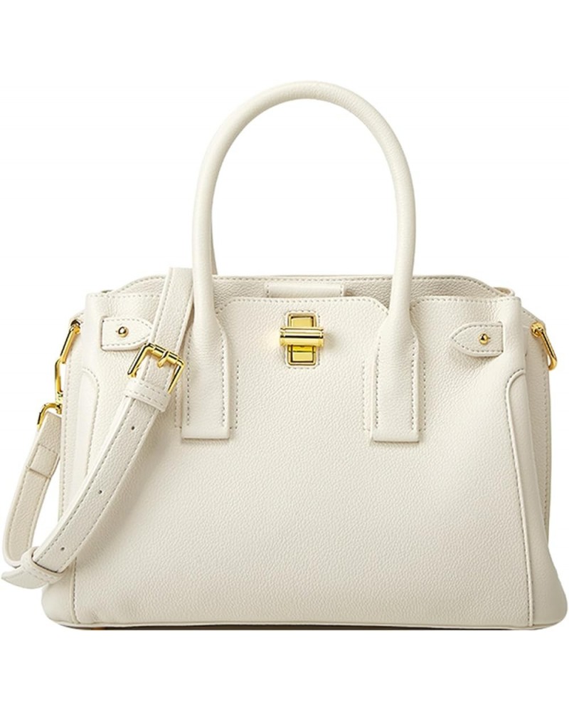 Soft PU Leather Handbag for Women, Multi-Pockets Elegant Crossbody Shoulder Bag Ladies Fashion Satchel Bags White $34.39 Satc...