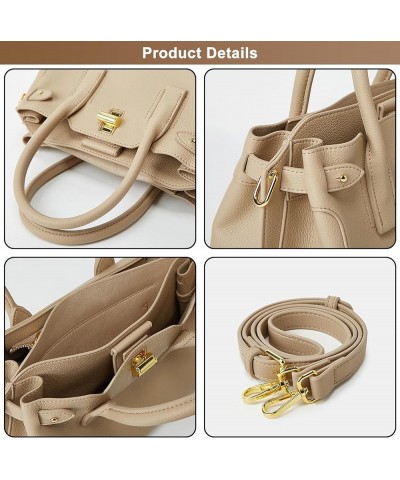 Soft PU Leather Handbag for Women, Multi-Pockets Elegant Crossbody Shoulder Bag Ladies Fashion Satchel Bags White $34.39 Satc...