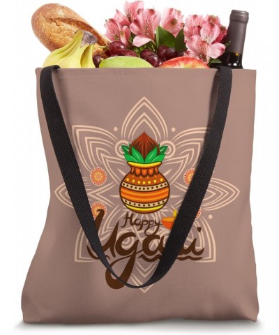 Happy Ugadi Design for Indian New Year Yugadi Hinduism Tote Bag $14.09 Totes