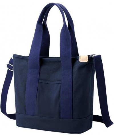 Canvas Tote Bag for Women Hobo Crossbody Bags Casual Satchels Purse Zipper Stylish Handbag Messenger Bag 2024 Navy $19.52 Totes