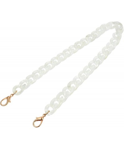 2 PCS bag chain acrylic chic bag strap bar replacement chain fashionable bag chain purse for pearl Transparent Color $7.55 Ot...