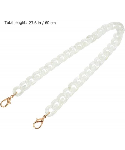 2 PCS bag chain acrylic chic bag strap bar replacement chain fashionable bag chain purse for pearl Transparent Color $7.55 Ot...