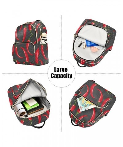 Chilli Peppers Backpack Purse for Women Anti-theft Small Fashion Travel Backpack HandBag Back Pack Lady Gifts,M Small $20.99 ...