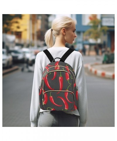 Chilli Peppers Backpack Purse for Women Anti-theft Small Fashion Travel Backpack HandBag Back Pack Lady Gifts,M Small $20.99 ...