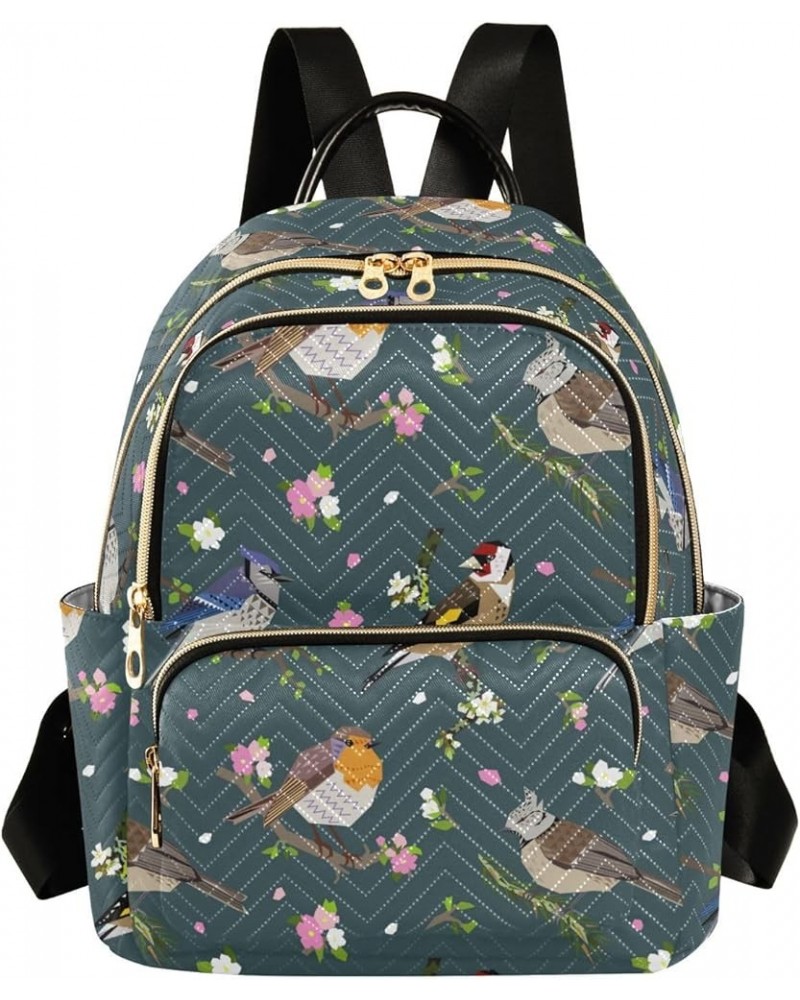 Birds Backpack Purse for Women Small Mini Women's Fashion Backpack Back Pack Weekend Bag,S Medium $16.11 Backpacks