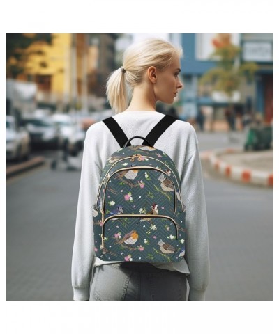 Birds Backpack Purse for Women Small Mini Women's Fashion Backpack Back Pack Weekend Bag,S Medium $16.11 Backpacks