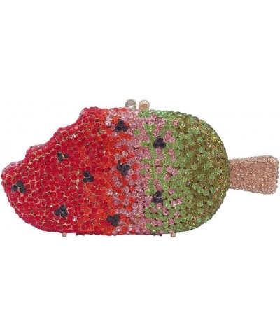 Luxury Purses and Handbags Evening Purses Fun Clutch Purses for Women Bling Purses for Women Rhinestones Ice Cream Red $44.65...