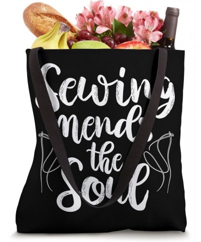 Sewing mends the Soul Quilting Quilter Sewer Tote Bag $12.23 Totes