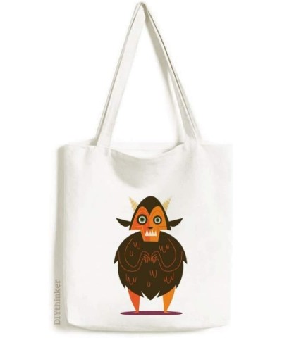 Ghost Fear Halloween Corpse Tote Canvas Bag Shopping Satchel Casual Handbag $17.35 Totes