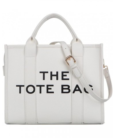 The Tote Bag for Women- Canvas Handbag,Shoulder, Crossbody with Zipper Closure for Work White $17.27 Totes