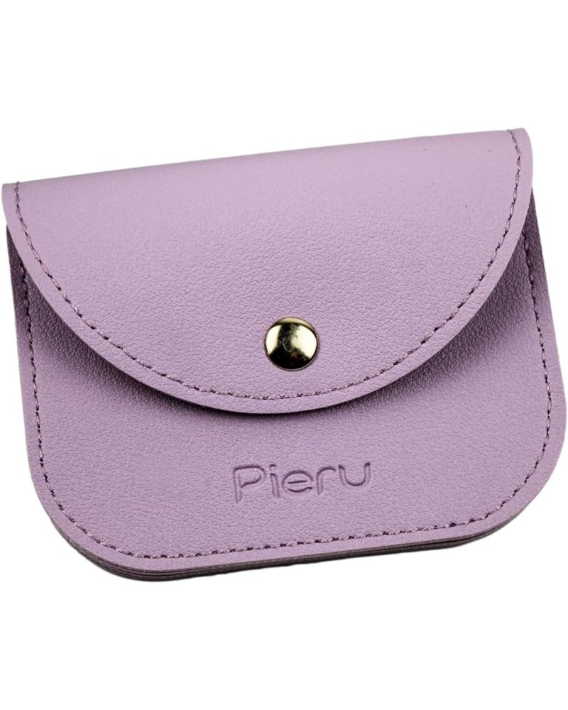 Stylish Money Bag Women's Small Wallet PU Leather Small Change Purse with Envelope Clasp Designing for Business & Daily Purpl...