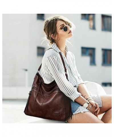 Multipurpose Design Handbags and Shoulder Bag Handbags for Women Large Designer Ladies Bag Bucket Purse Leather Coffee $19.47...