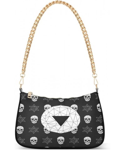 Shoulder Bags for Women Skeleton Skull and Rose Flowers Hobo Tote Handbag Small Clutch Purse with Zipper Closure Multi18 $15....