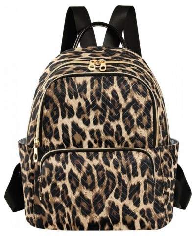 Leopard Skin Lovely Women Backpack Purse Ladies Fashion Shoulder Bag Daypack Travel Bag 10L Medium $19.94 Backpacks