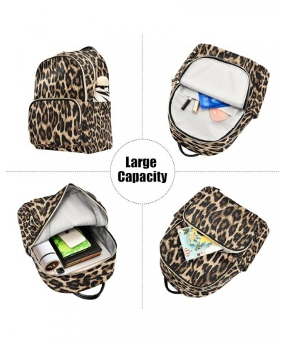 Leopard Skin Lovely Women Backpack Purse Ladies Fashion Shoulder Bag Daypack Travel Bag 10L Medium $19.94 Backpacks