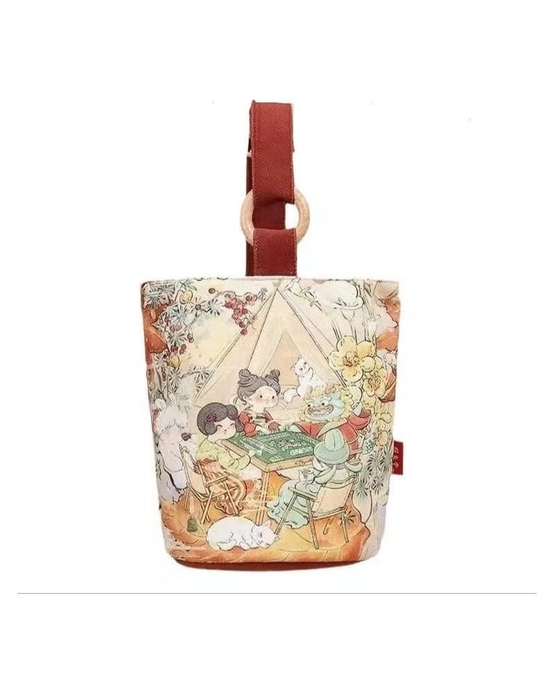 Chinese style 2024 cute dragon New year hand-held walking bucket bags hand shoulder underarm bag commuter bag $13.50 Shoulder...